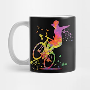 Trick Bicycling Color Artistic Cycling Mug